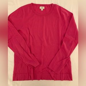 J. Crew Teddie sweater….hot pink
